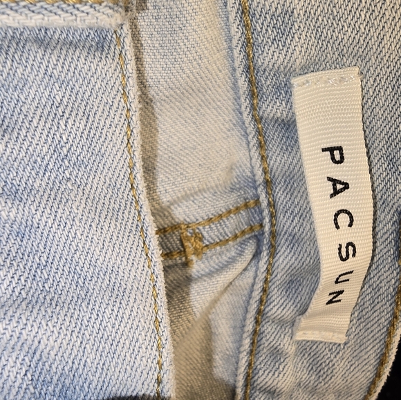 PacSun Men’s Light Wash Distressed Stacked Skinny Jeans Size 30x30 - Picture 8 of 10
